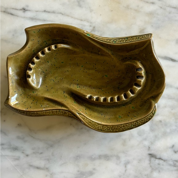 Vintage circa 1970s glazed ceramic ashtray - Picture 2 of 16